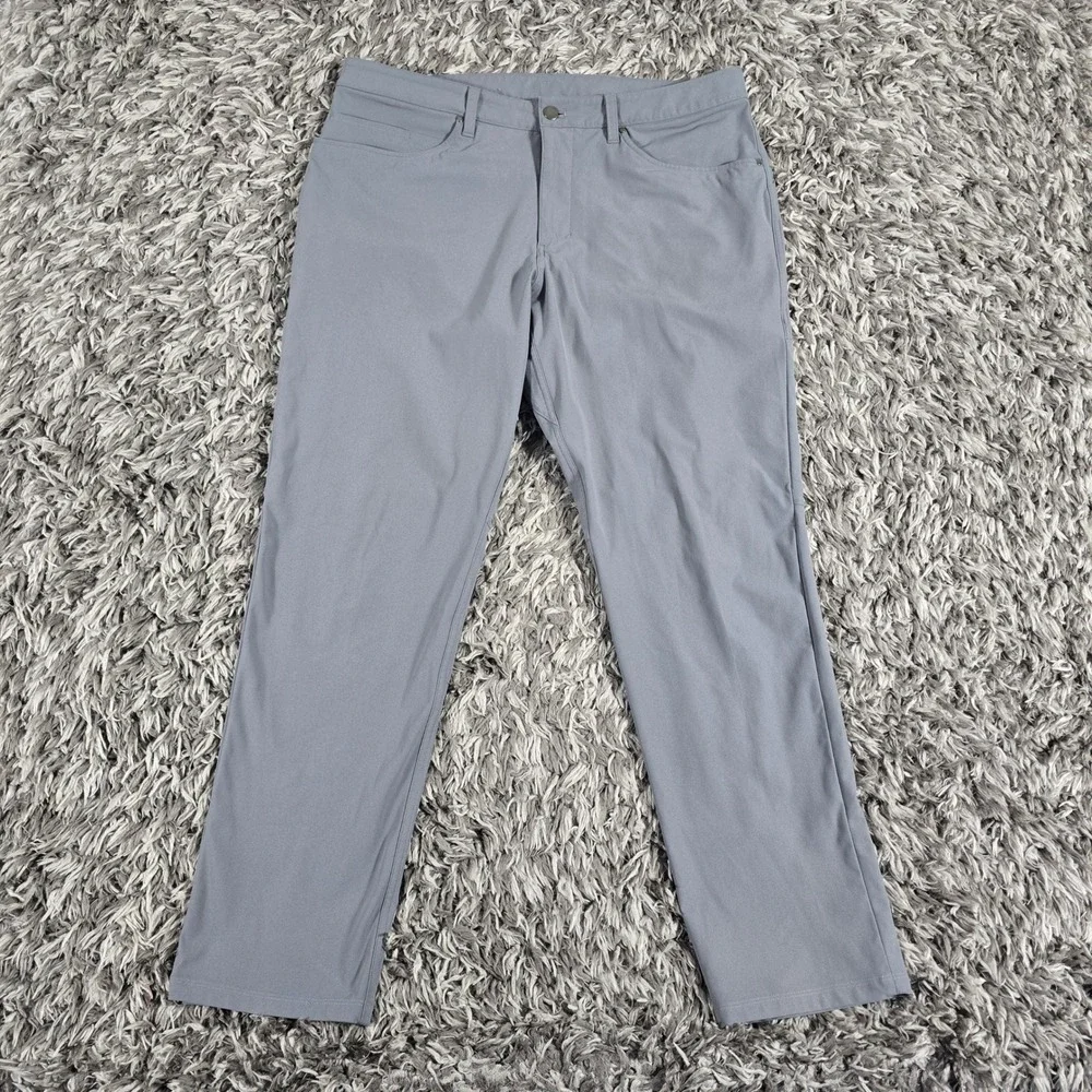 Lululemon ABC Pant Classic Fit Warpstreme Asphalt Grey 36 Mens LM5ADES